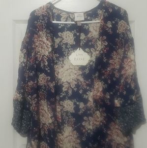 Blue Floral Cardigan  by Knox Rose